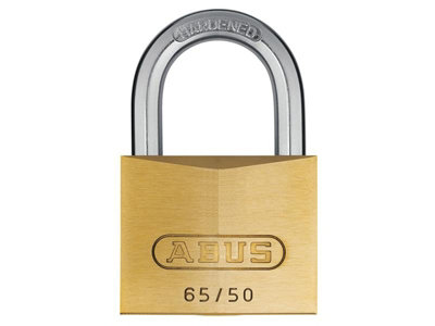Abus 12003 65/50mm Brass Padlock Keyed Alike 6504 Abuka12003 from B&Q