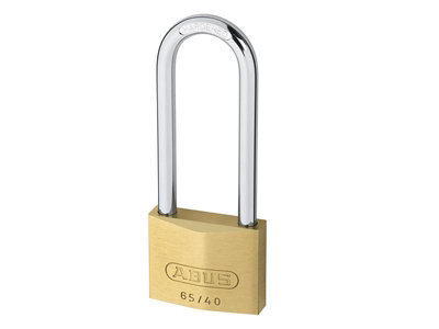 Abus Mechanical 65/30mm Brass Padlock 60mm Long Shackle Keyed Alike 6304 from B&Q