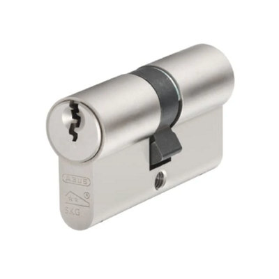Abus Mechanical E60Np Euro Double Cylinder Nickel Pearl 40mm / 40mm Visi from B&Q