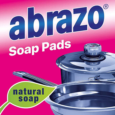 Rustins Abrazo Soap Pads Multi Use Steel Wool Sponges Pack Of 15 from B&Q