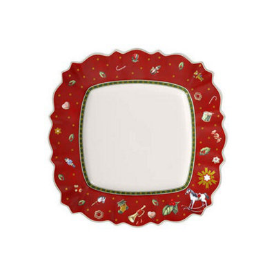 Villeroy & Boch Toys Delight Red Square Flat Plate from B&Q