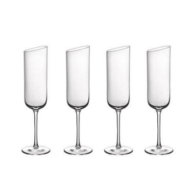 Villeroy & Boch New Moon Set Of 4 Champagne Flutes from B&Q