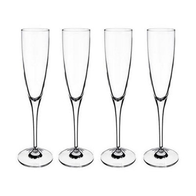Villeroy & Boch Maxima Set Of 4 Champagne Flutes from B&Q