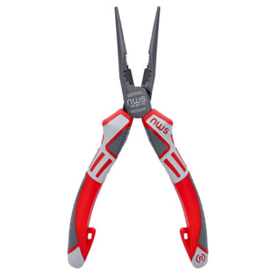 B&Q -  N140-69-170-Sb Long Nose Pliers 3K Straight Chain 170mm