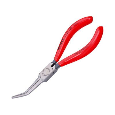 Knipex Bent Gripping Pliers Needle-Nose Pliers 31 21 160 from B&Q