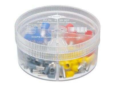 Knipex 97 99 907 Insulated Wire Ferrules Assortment Box 100 Piece Kpx9799907 from B&Q