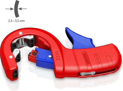 Knipex 90 23 02 Bk Dpt50 Pipe Cutter For Thick Walled Plastic Pipes 202mm from B&Q