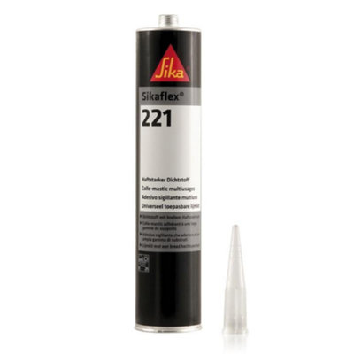 Sikaflex-221 Multi-Purpose Polyurethane Adhesive Sealant For Vehicles White 300Ml from B&Q