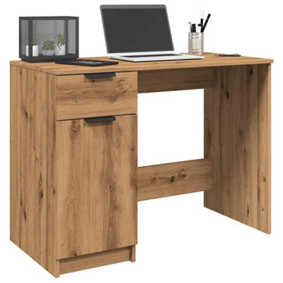 Berkfield Desk Artisan Oak 100X50X75 Cm Engineered Wood from B&Q