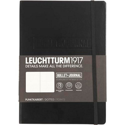 - Leuchtturm 1917 363572 Bullet Journal Edition 2Medium (A 5)Hardcover206 Numbered PagesBlackDotted With 120 G / Sqm Paper