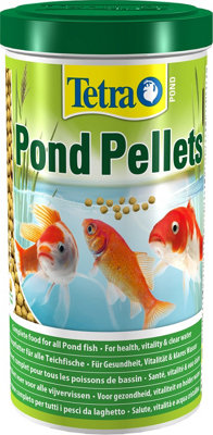 Tetra Pond Pellets, Complete Fish Food For All Pond Fish, 1 Litre