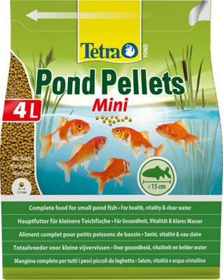 Tetra Pond Pellets Mini Complete Fish Food For Pond Fish, 4 Litre