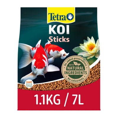 Tetra Koi Colour & Growth Pond Sticks 7 Litre BagFish Food from B&Q