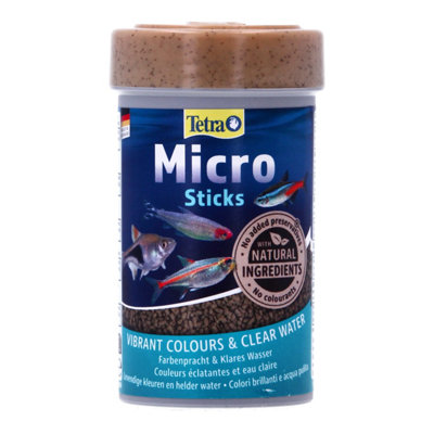 B&Q -  Micro Fish Food Sticks Small Tropical 100Ml