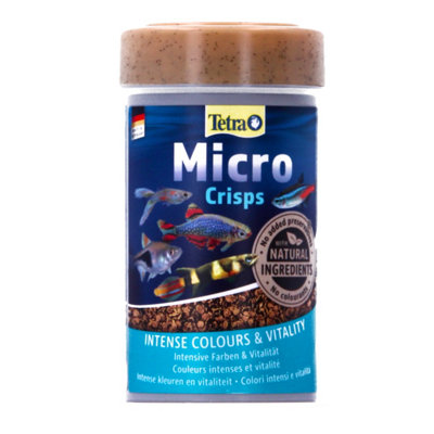 B&Q -  Micro Fish Food Crisps Small Tropical 100Ml