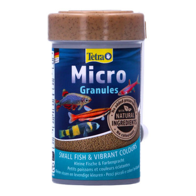 B&Q -  Micro Fish Food Granules Mall Tropical 100Ml