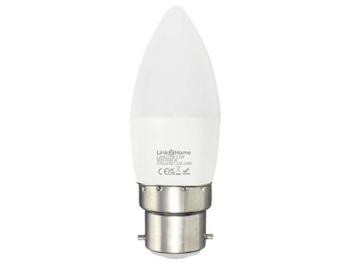 Link2Home Wi-Fi Led Bc B22 Opal Candle Dimmable BulbWhite + Rgb 470 Lm 5.5W