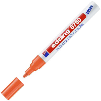 Edding 8750 Industry Paint Marker PenOrange1 Pen from B&Q
