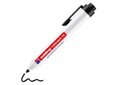 Edding 4-11001 Retract 11 Permanent Marker Black Edd411001 from B&Q