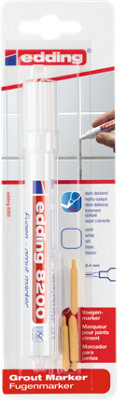 Edding 8200 Grout Marker - 1 Pen - Round Nib 2-4 Mm White