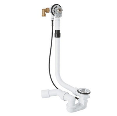 Grohe Inlet-/waste/overflow Valve Rough Chrome28991000Bath Waste Solution from B&Q