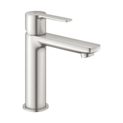 Grohe Lineare Mono Basin MixerSmooth BodyClick WasteSupersteel from B&Q