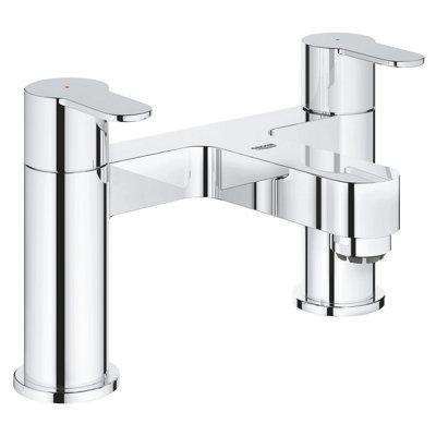 Grohe 25216 Bauedge Two-Handled Deck Mounted Bath Filler Tap from B&Q