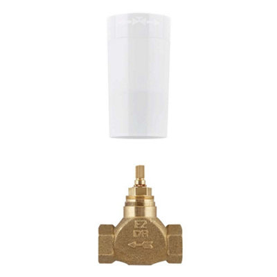 Grohe Concealed Rewasherable Short Spindle Stop Valve 1/2Inch Headpart Brass from B&Q