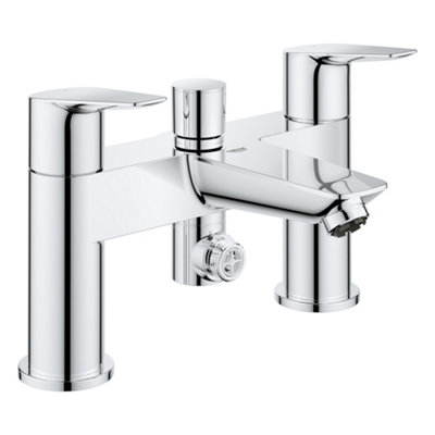 Grohe Start Edge Chrome Effect Deck-Mounted Manual Single Bath Filler Tap from B&Q