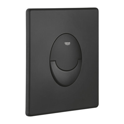 Grohe Start Matt Phantom Black Dual Flushing Plate (H)197mm (W)156mm from B&Q