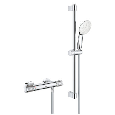 Grohe Grohtherm 1000 Performance Thermostatic Mixer Bar Shower Chrome 34834001 from B&Q