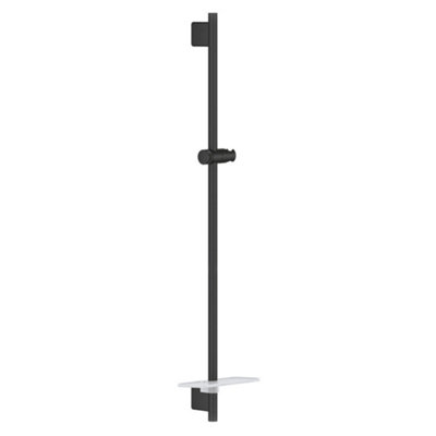 Grohe  Rainshower Smartactive Wall Mount Shower Rail 900mm Brass Phantom Black from B&Q