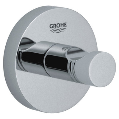 Grohe 40364 Essentials Robe Dressing Gown Towel Bathroom Hanging Hook from B&Q