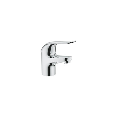 Grohe Euroeco Special Modern Bathroom Ceramic Disc Deck Mount Metal Single Lever Mono Basin Mixer Tap 138mm Chrome Durable Metal from B&Q