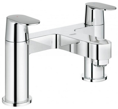 Grohe 25128 Eurosmart Cosmo Two Handled Deck Mounted Bath Filler Tap Lever from B&Q