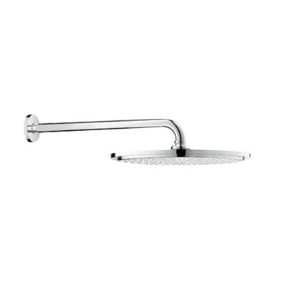 Grohe Rainshower Cosmopolitan Spray Round Shower Head Arm Set 380mm Chrome from B&Q
