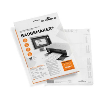 B&Q -  61 X 150mm Badgemaker Inserts (Pack Of 40)