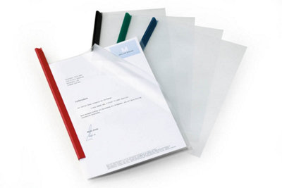 Durable  SPINE BAR 60 Sheet Binding Bar - 100 Pack - A4 Red - Image 6