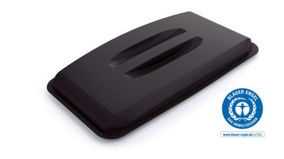 Durable Black Eco 60L Bin Lid | Recycled Plastic Rectangular Lid | Durabin - Image 5