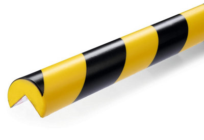 Durable Corner Impact Protection Profiles - Rounded - Black, Yellow - 1 Metre - Image 6
