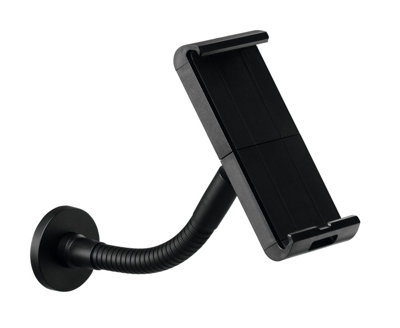 Durable Tough Locking Goose Neck Tablet Holder Wall/table Mount - Black