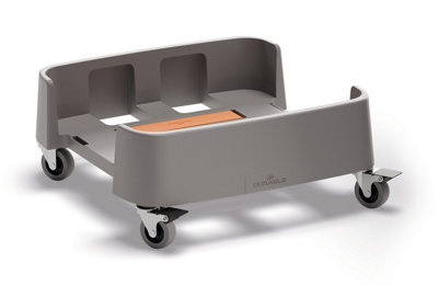 Durable Linkable Bin Trolley - Robust Modular Waste Trolley For Durabin Bins 90L