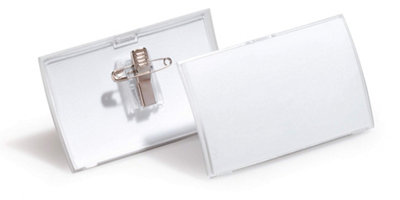 Durable CLICK FOLD Convex Clip & Pin Name Badge Holder PK25 54x90mm - Image 14
