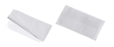 Durable Pocketfix Plus Adhesive Flap Pocket Label Sleeve10 Pack90 X 57mm from B&Q