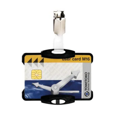 Durable Security Pass Badge Holder with Clip 54x85mm Black Ref 811801 - Image 12