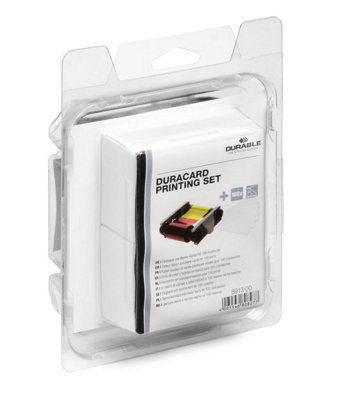 B&Q -  Duracard Id 300 Badge Printing KitYmcko Colour Ribbon And 100 Cards