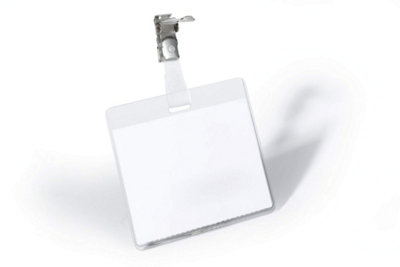 Durable Clip Name Tag ID Badge Card Holders  Inserts - 25 Pack - 60 x - Image 8