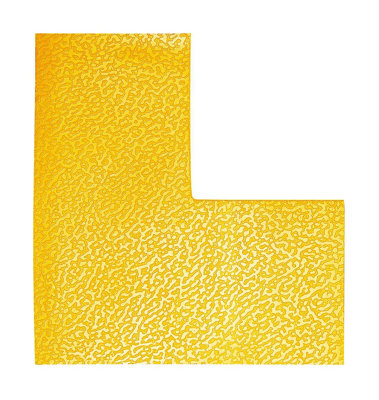 Durable  Heavy Duty Floor Marking L Shape Corner - 10 Pack - Yellow - Image 5