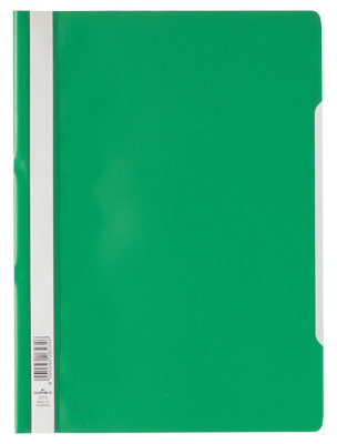 Durable Clear View Project Folder Document Report File25 PackA4 Green from B&Q