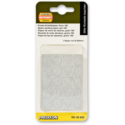 Proxxon Ps 13 180 Grit Sanding Sheets from B&Q